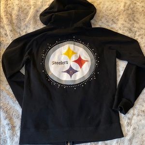 PINK Steelers bling hoodie